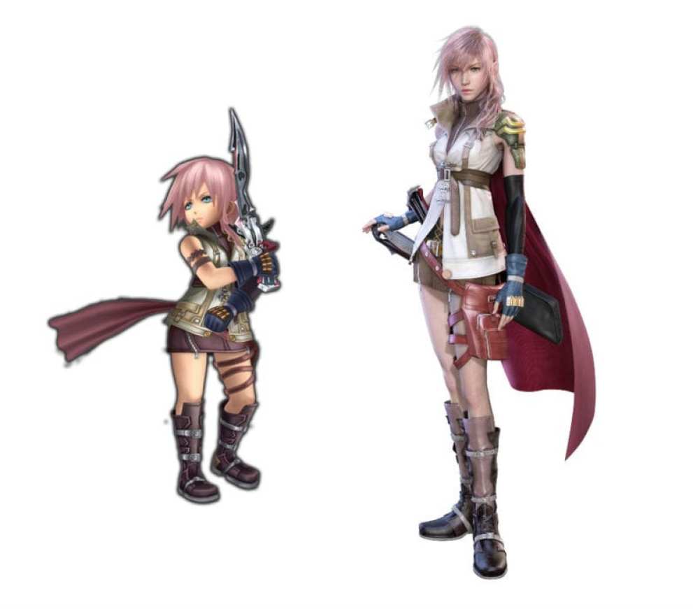 Lightning Final Fantasy XIII vs explorers