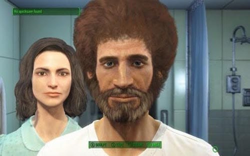 Fallout 4, character creation, Bob Ross