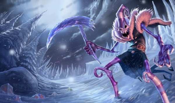 Dark Candy Fiddlesticks lol winter skin