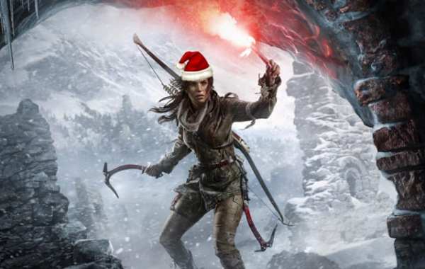 lara croft santa