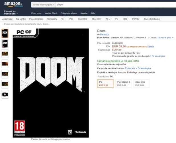 DOOM, Xbox One, confirmed games, list, 2016