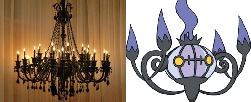 Pokémon, Chandelure, chandelier