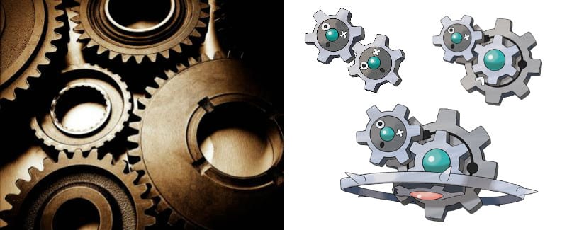 Pokémon, Kilnk, Klang, Klinklang, cogs