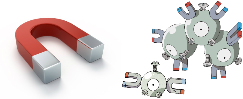 Pokémon, Magnemite, Magneton, magnet