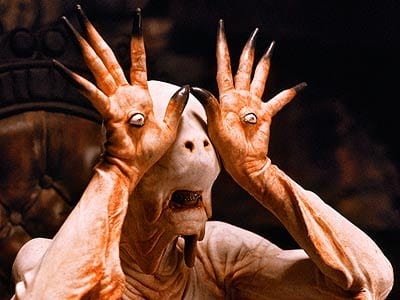 pale man pan's labyrinth monster hand eyes