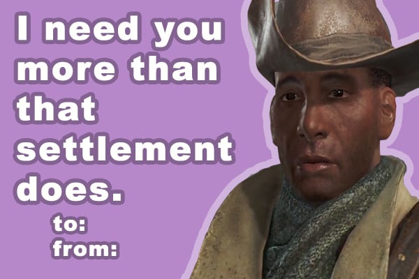 Fallout, Valentine's Day, Bethesda, Cards, Gifts, Wasteland, Dogmeat, Companion, Love