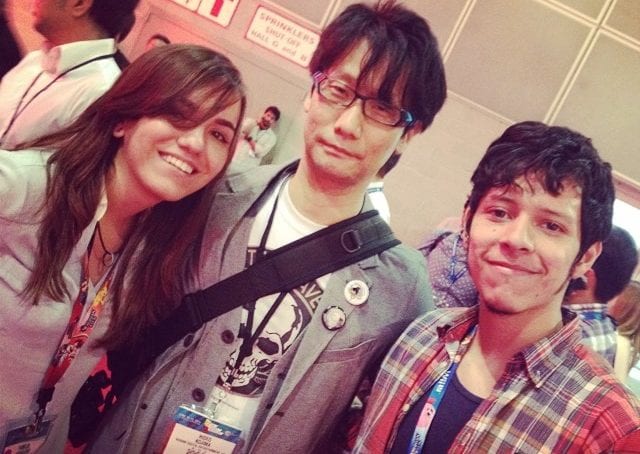 Andres Ruiz and Yamilia Avendaño meeting Hideo Kojima