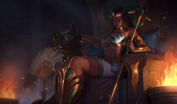 Pharaoh Nidalee skin splash art new