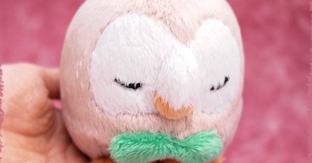 Rowlet Plush Pokemon starter grass owl