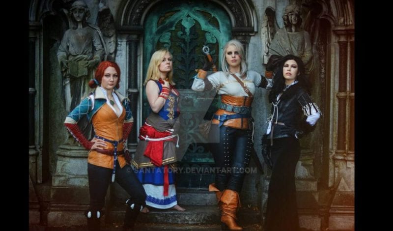 Triss, Keira, Ciri, and Yennefer