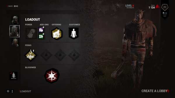 Dead by Daylight, Wraith Loadout