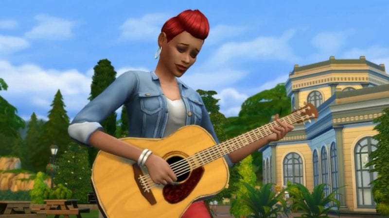 the sims 4, how, write, songs, music, write songs, write music, guitar