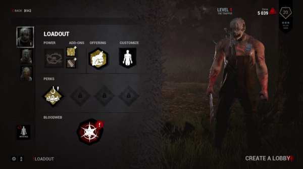 Dead by Daylight, Trapper Loadout