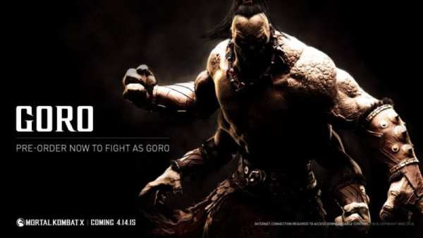 Mortal Kombat X, Goro, Pre-Order, best mortal kombat x characters, to play