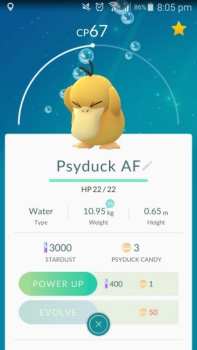 Pokemon GO, Psyduck