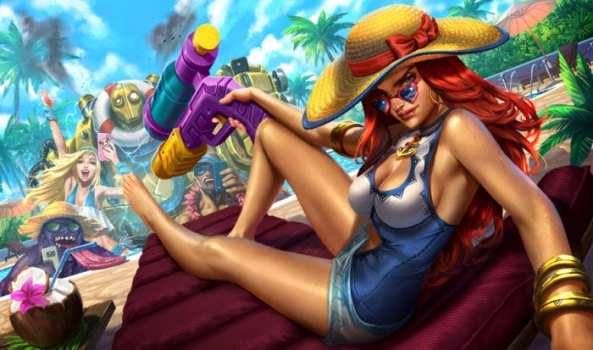 League of Legends Pool Party Miss Fortune Splash Art