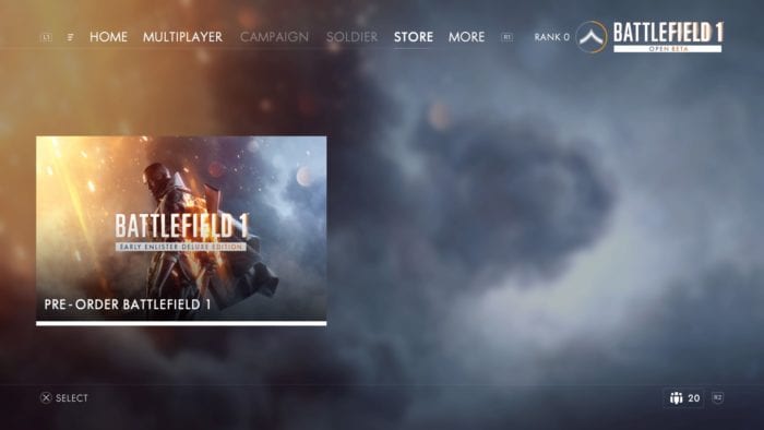 Pre-Order Battlefield 1