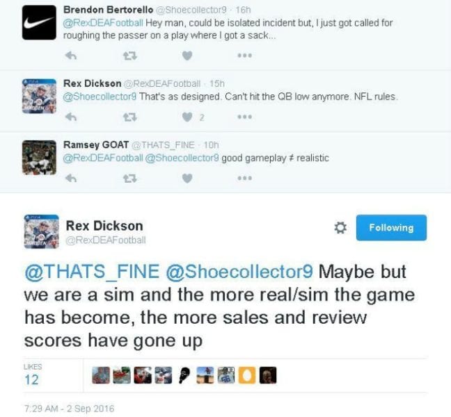 Madden Twitter Exchange