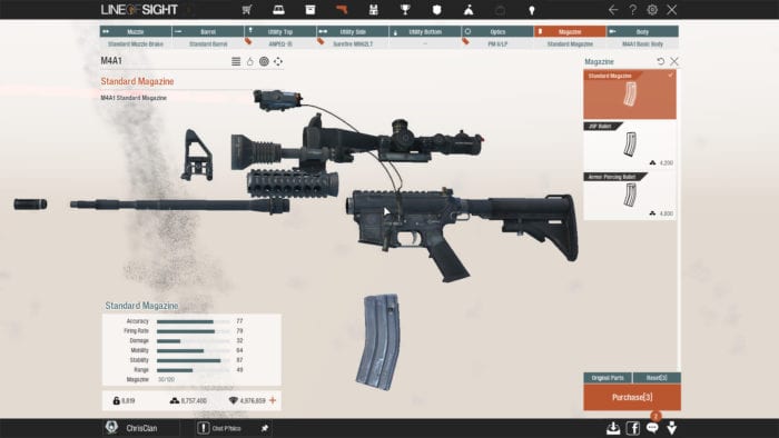 Line of Sight weapons