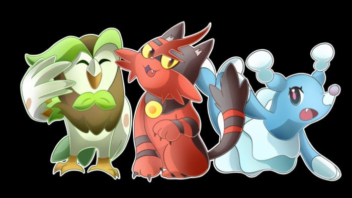 Dartrix, Torracat, and Brionne