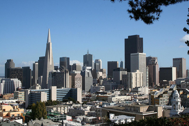 Skyline & Transamerica Pyramid - Real Life