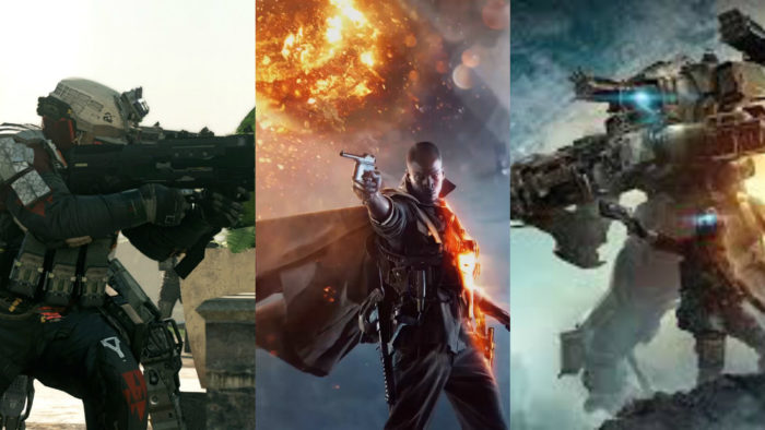 battlefield 1, titanfall 2, call of duty infinite warfare, best, shooter