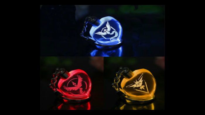 Crystal LED Team Keyrings