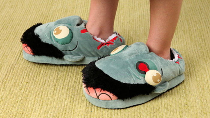 Plush Zombie Slippers