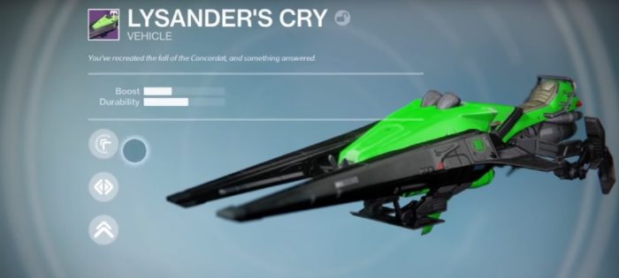 lysander's cry sparrow - destiny the dawning