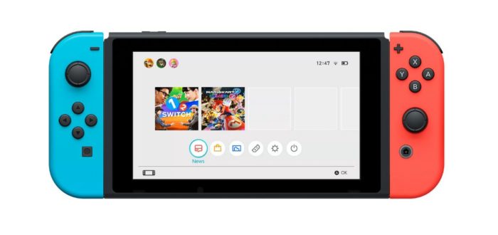 Nintendo Switch Home Menu