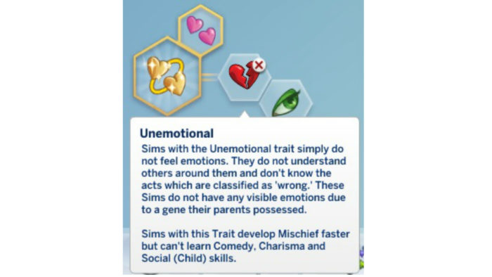 Unemotional Trait