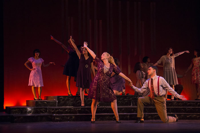 On Stage During a Broadway Play