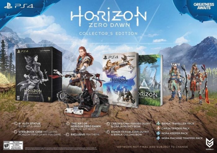 horizon zero dawn collector's edition