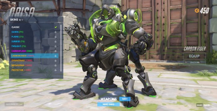 Carbon Fiber Orisa (1000)