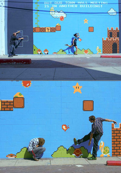 gaming, street art