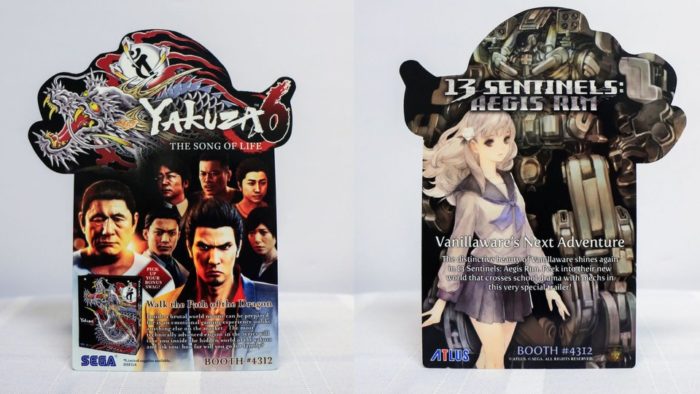 13 Sentinels: Aegis Rim, Yakuza 6, E3 2017 badge