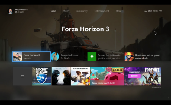 Xbox UI