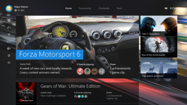 Xbox UI