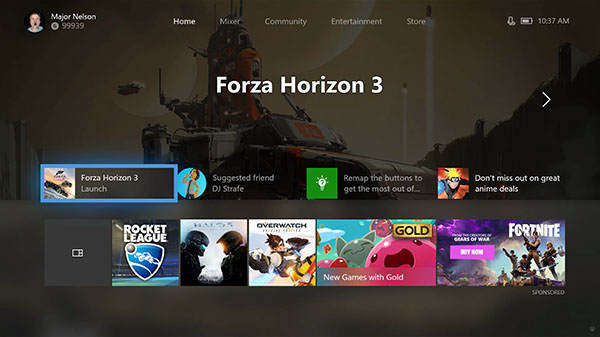 Xbox One Dashboard Update, xbox