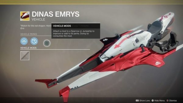 destiny 2, exotic sparrows