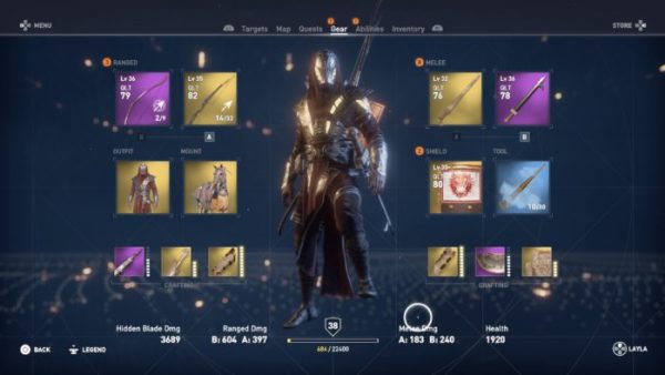 isu armor, assassin's creed origins