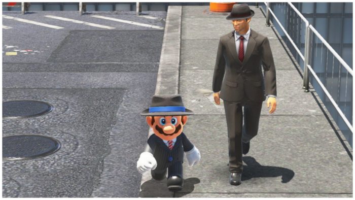 mario odyssey black suit