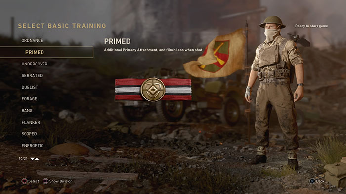 CoD WW2 Basic Training Perks