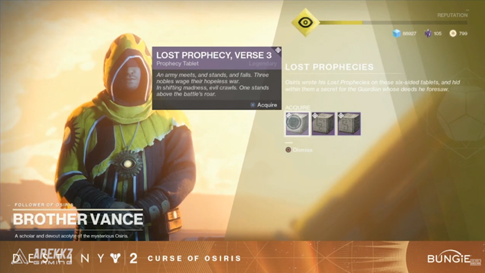 Destiny 2 Lost Prophecies