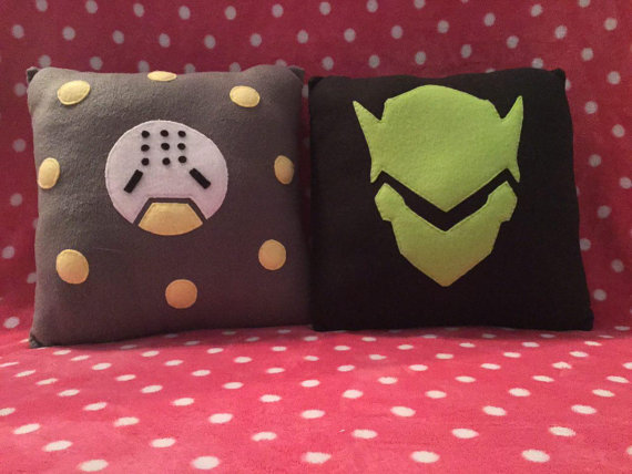 Genji and Zenyatta Stuffed Pillows