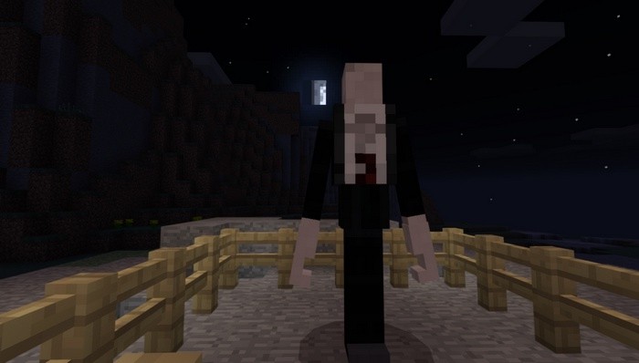 slenderman, mod, minecraft pe