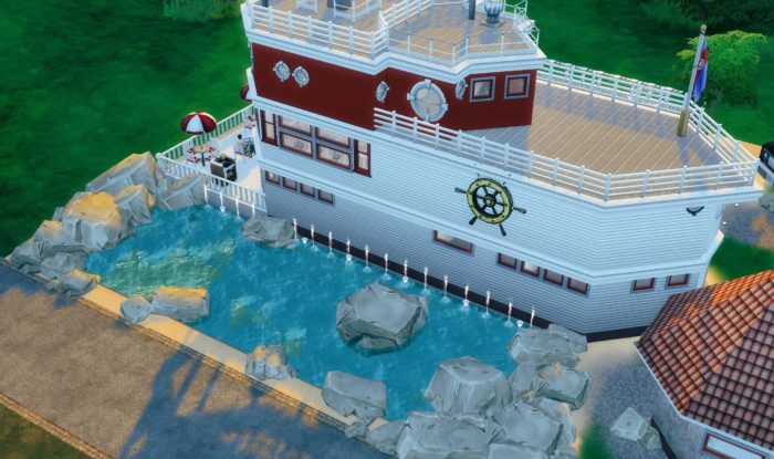 sims 4, house boat, house ideas