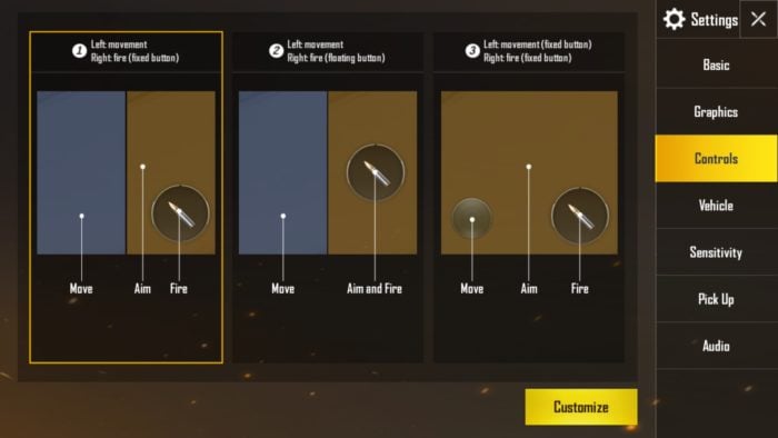 pubg mobile tips controls