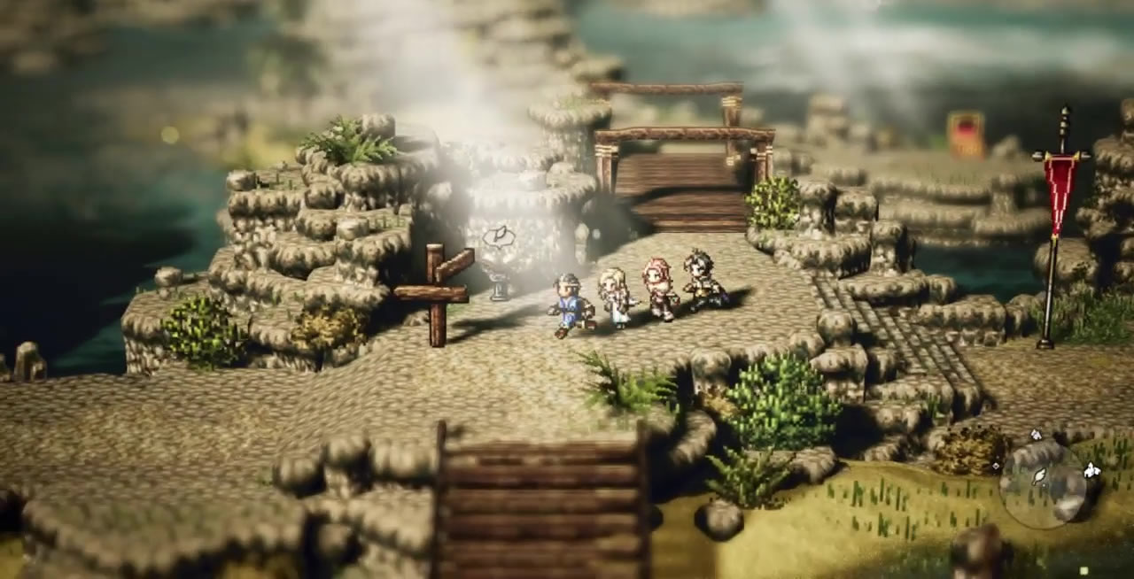 octopath traveler, change characters