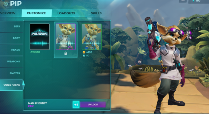 Pip's Mad Scientist Skin